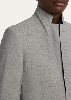 TOM FORDMen's Wool Basketweave Notch-Lapel Two-Piece Suit