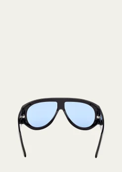 TOM FORDBronson 60MM Acetate Pilot Sunglasses
