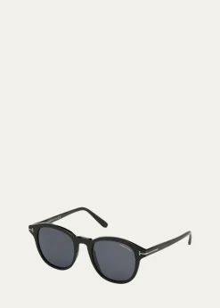 TOM FORDJameson Round Acetate Sunglasses