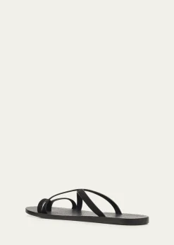 TOM FORDMen's Alfred Suede & Leather Toe-Ring Sandals