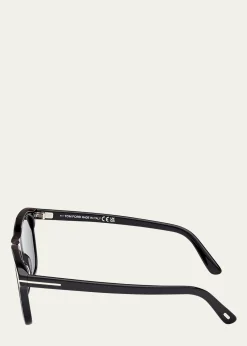 TOM FORDMen's Barron Acetate Square Sunglasses