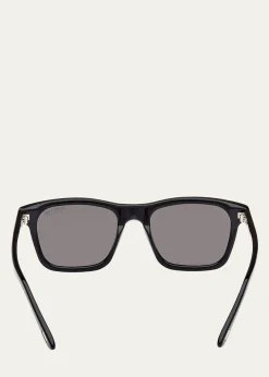 TOM FORDMen's Barron Acetate Square Sunglasses