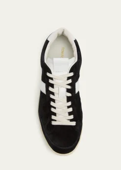 TOM FORDMen's Blake Suede Low-Top Sneakers