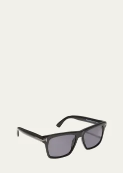 TOM FORDMen's Buckley-02 Square Acetate Sunglasses