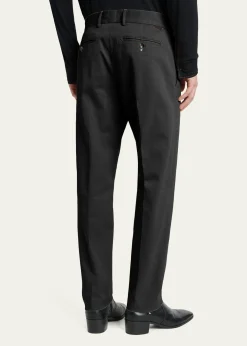 TOM FORDMen's Comfort Stretch Slim Flat-Front Trousers