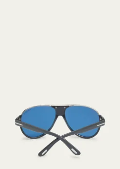 TOM FORDMen's Dimitry Polarized Acetate Sunglasses