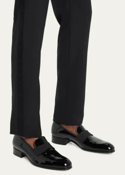 TOM FORDMen's Edgar Patent Leather Loafers