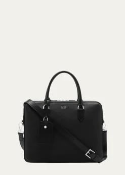 TOM FORDMen's Elliot Large Briefcase in Grained Leather