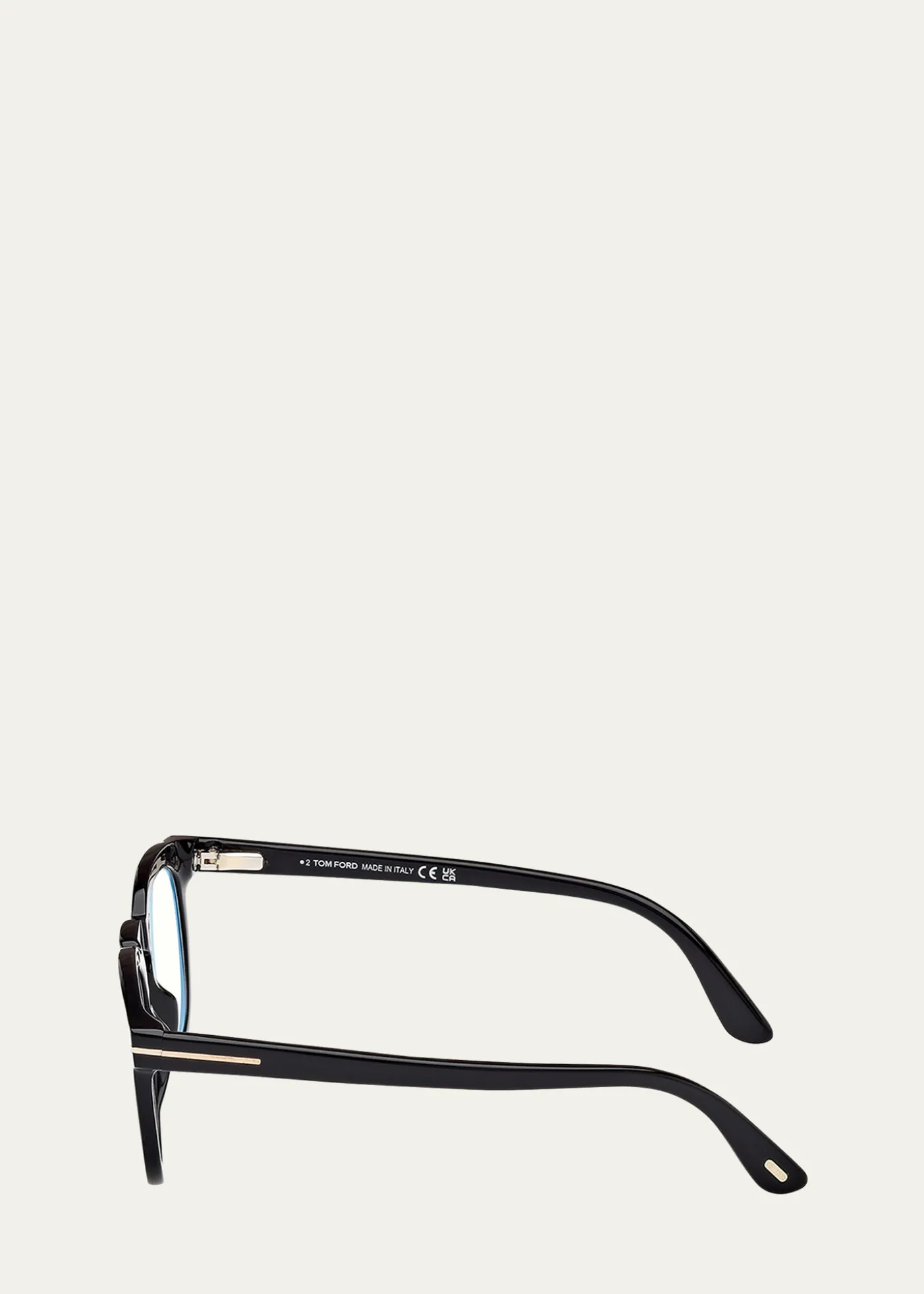 TOM FORDMen's FT5993-BM Round Blue-Block Optical Frames with Magnetic Sunglasses Clip