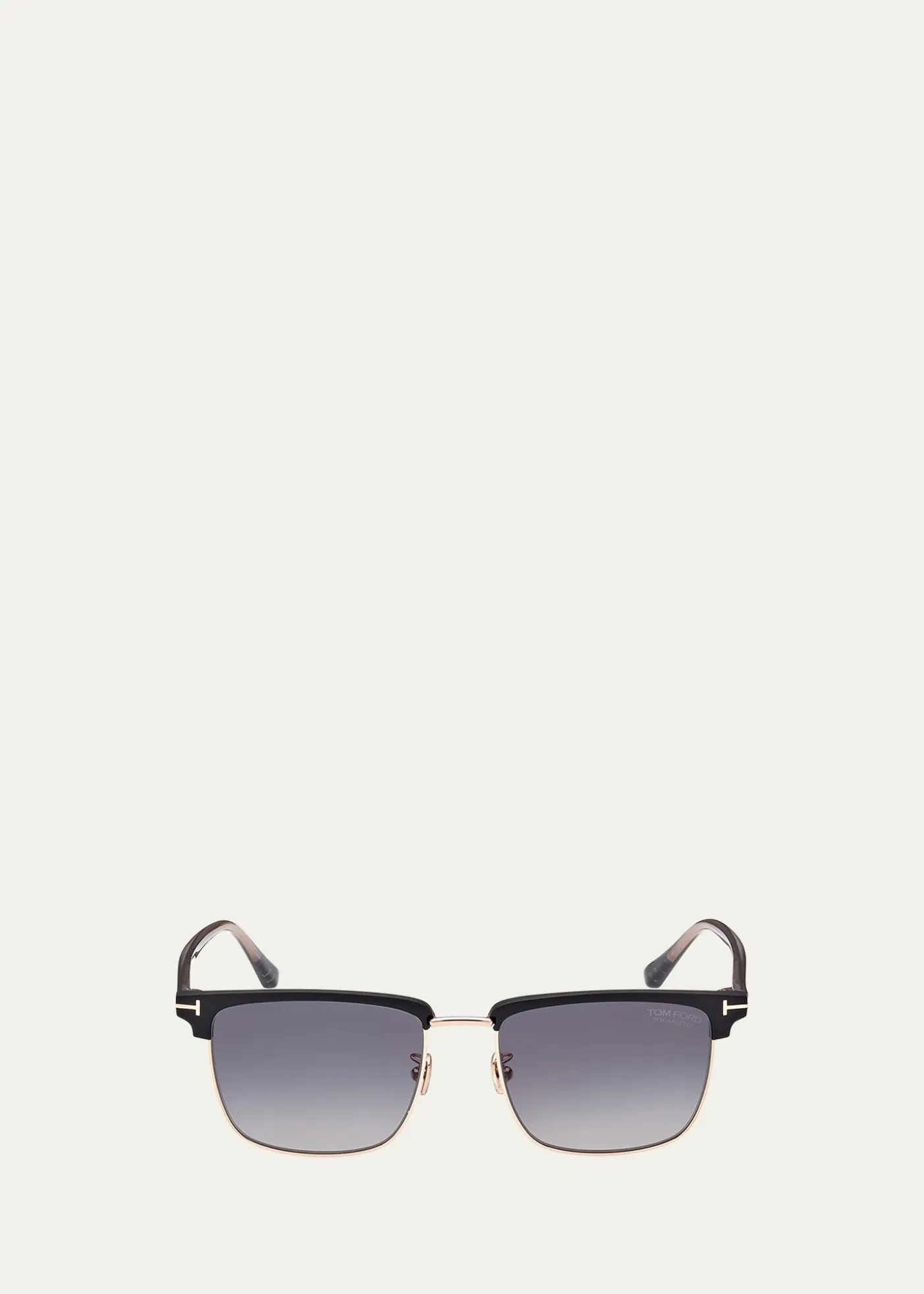 TOM FORDMen's FT0997-Hudson Half-Rim Square Sunglasses