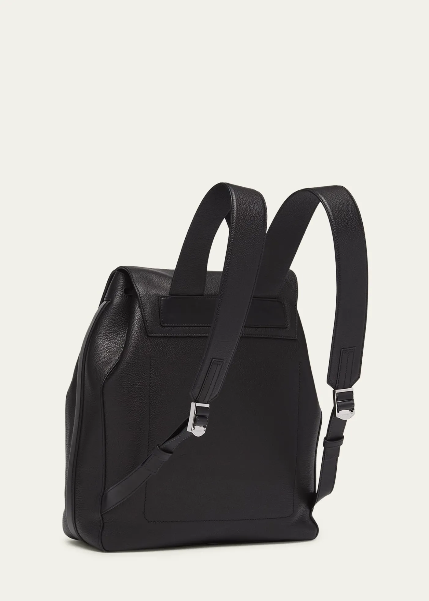 TOM FORDMen's Grained Leather T-Line Flap Backpack