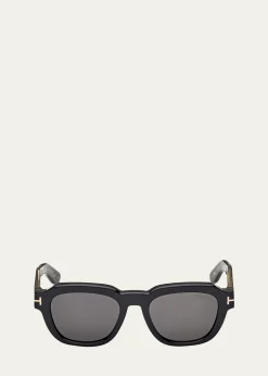 TOM FORDMen's Icon Collection Acetate Square Sunglasses