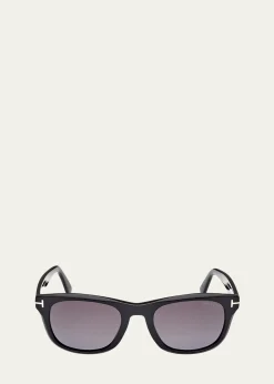 TOM FORDMen's Kendal Square Acetate Sunglasses