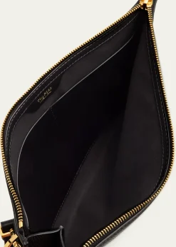 TOM FORDMen's Leather Flat Pouch with Strap