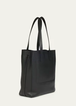 TOM FORDMen's Natural Leather North-South Tote Bag