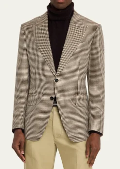 TOM FORDMen's Shelton Pied de Poule Single-Breasted Sport Coat