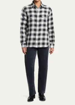TOM FORDMen's Slim-Fit Stretch Black Denim Five-Pocket Pants