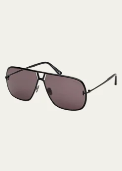 TOM FORDMen's Stavros Acetate Square Sunglasses