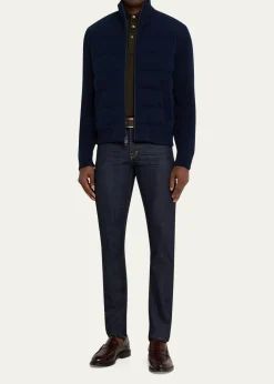 TOM FORDMen's Stretch Selvedge Denim Straight-Leg Jeans