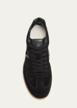 TOM FORDMen's Suede T Low-Top Sneakers