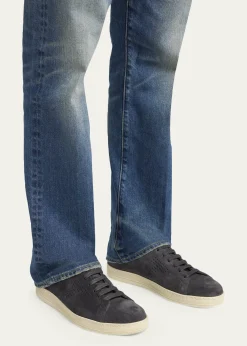 TOM FORDMen's Warwick Suede Low-Top Sneakers