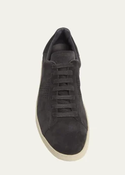 TOM FORDMen's Warwick Suede Low-Top Sneakers