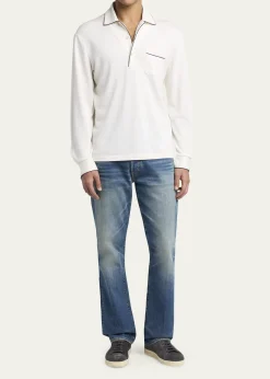 TOM FORDMen's Warwick Suede Low-Top Sneakers