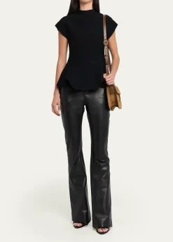 TOM FORDTara Mini Flap Crossbody Bag in Suede and Leather
