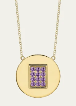 Tracee Nichols14K Gold Amethyst Birthstone Token Necklace