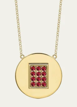 Tracee Nichols14K Gold Ruby Birthstone Necklace