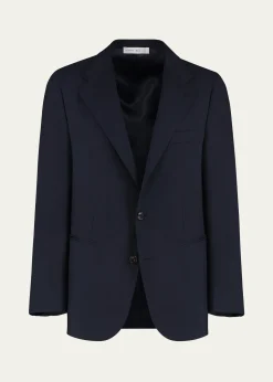 Umit BenanMen's Super 120s Wool Single-Breasted Blazer