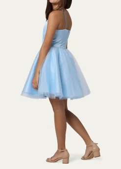 Un Deux TroisGirl's Satin & Tulle Party Dress, Size 7-16