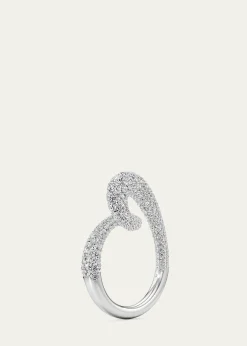 UnsaidWhirlwind Half Lab-Grown Diamond Pave Ring in 18K White Gold