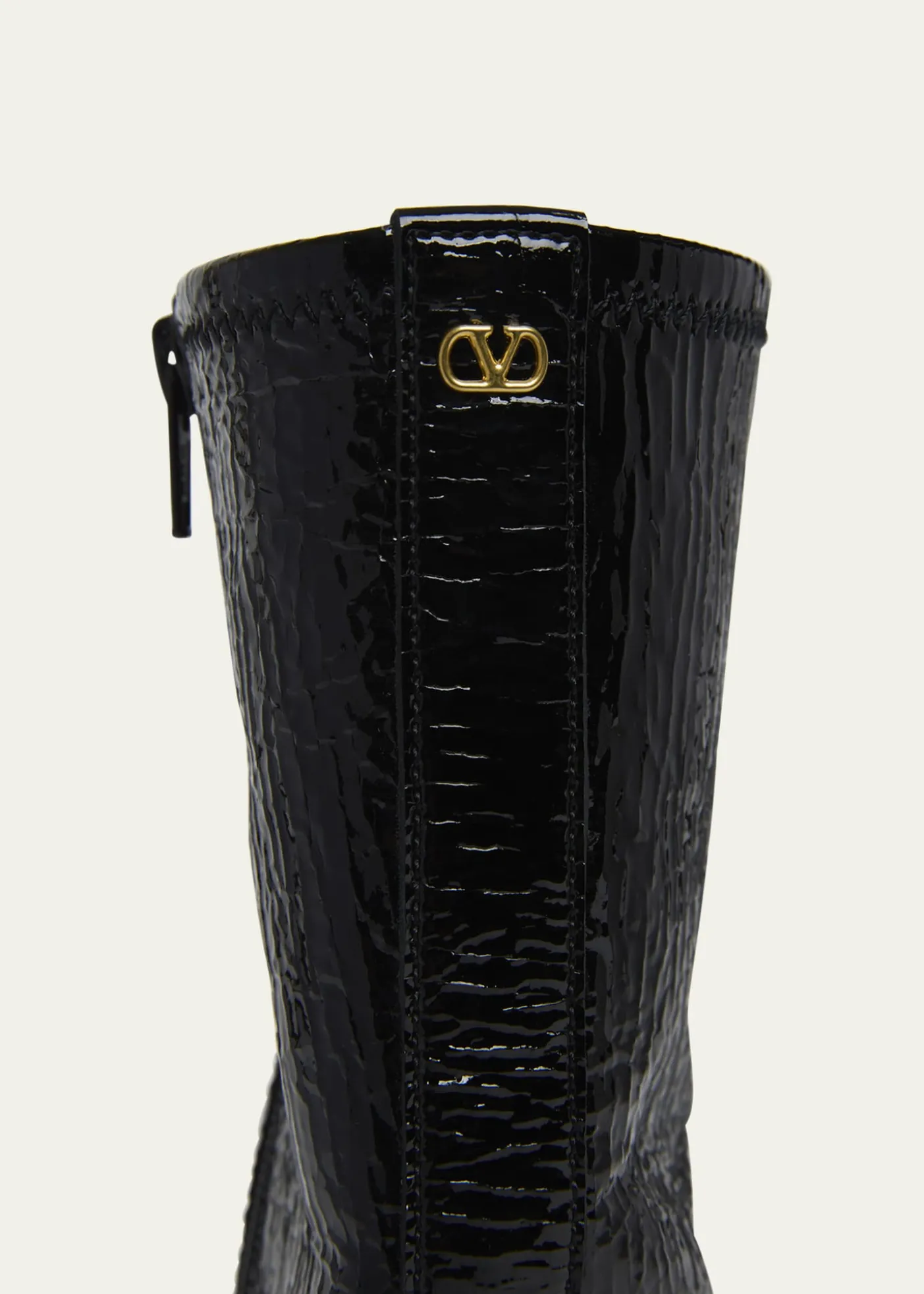 Valentino GaravaniMen's Glovely Patent Zip Ankle Boots