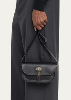 Valentino GaravaniMen's Antibes Small Leather Crossbody Bag