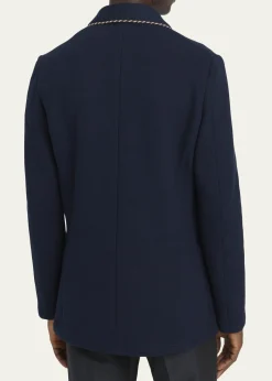 Valentino GaravaniMen's Cotton Jersey Knit Jacket