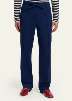 Valentino GaravaniMen's Straight-Fit Cotton Gabardine Pants