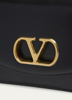 Valentino GaravaniMen's Vain VLogo Leather Shoulder Bag