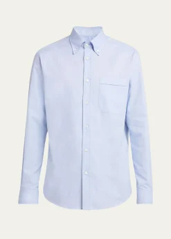 Valentino GaravaniMen's VLogo Oxford Sport Shirt