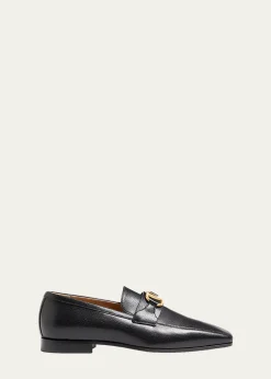 Valentino GaravaniMen's Vlogo Signature Leather Loafers
