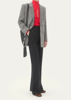 Valentino GaravaniMen's Wide Leg Flared Flat-Front Pants