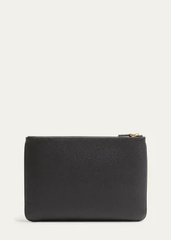 Valentino GaravaniVLOGO Medium Leather Flat Pouch Bag