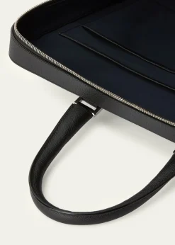 ValextraMen's Avietta Top-Handle Calfskin Briefcase with Zip Pocket