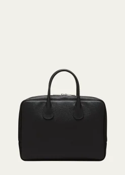 ValextraMen's MyLogo Leather Briefcase