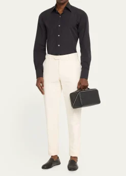 ValextraMen's V-Line Soft Leather Toiletry Bag