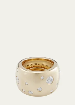 Verdura18K Yellow Gold Diamond Constellation Band Ring
