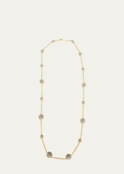 Verdura18k Yellow Gold Rock Crystal Bubbles Necklace