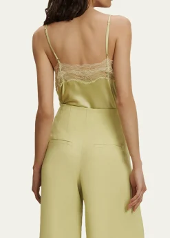 Veronica BeardJohanan Lace-Trim Silk Camisole