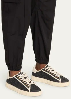 VersaceMen's La Greca Baroque Canvas Low-Top Sneakers
