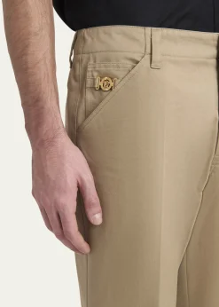 VersaceMen's Medusa Slim Twill Trousers
